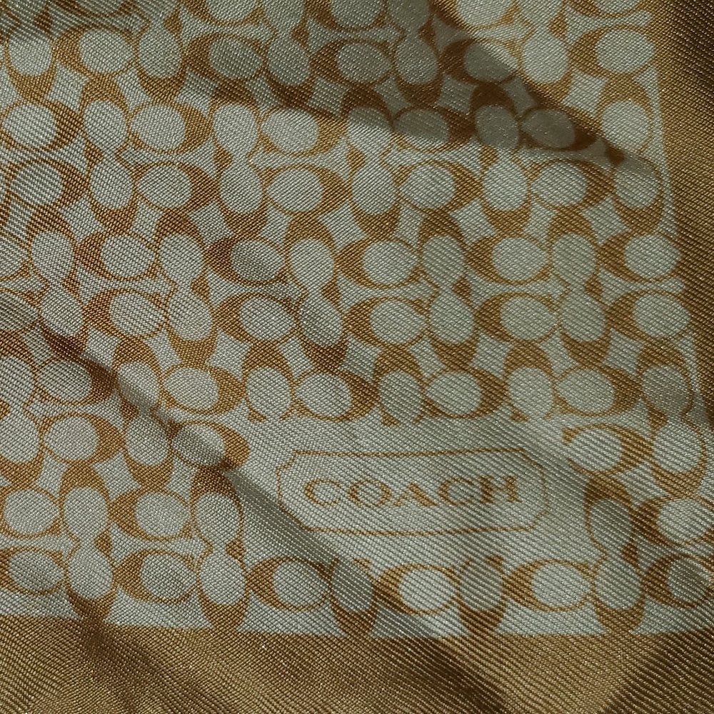 Coach silk scarf